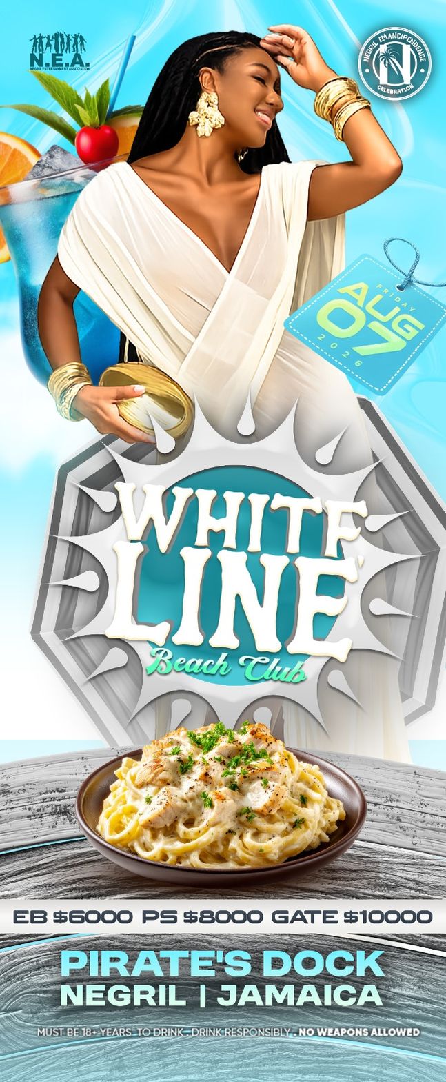 White Line Beach Club flyer