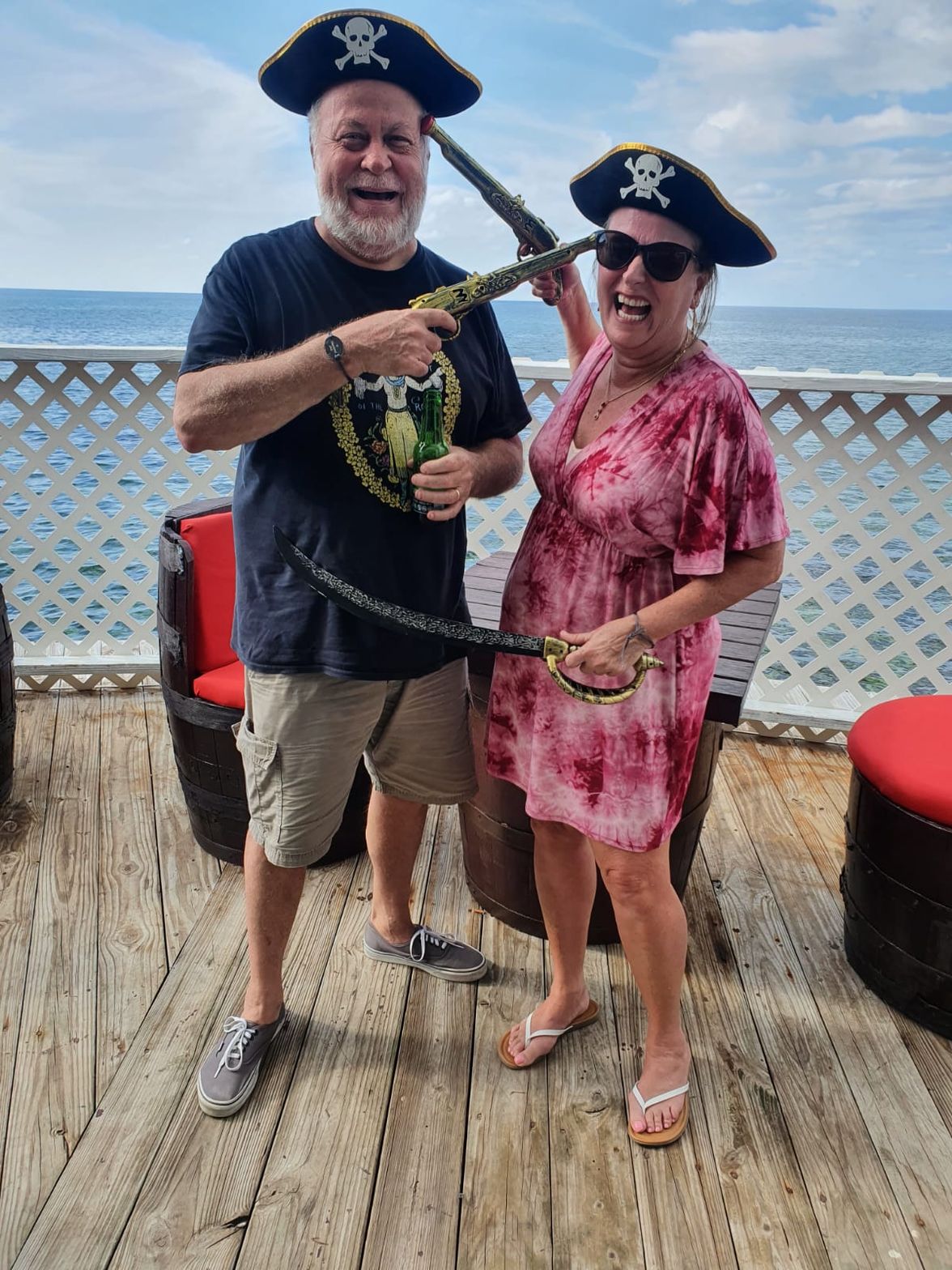 Guests enjoying pirate fun